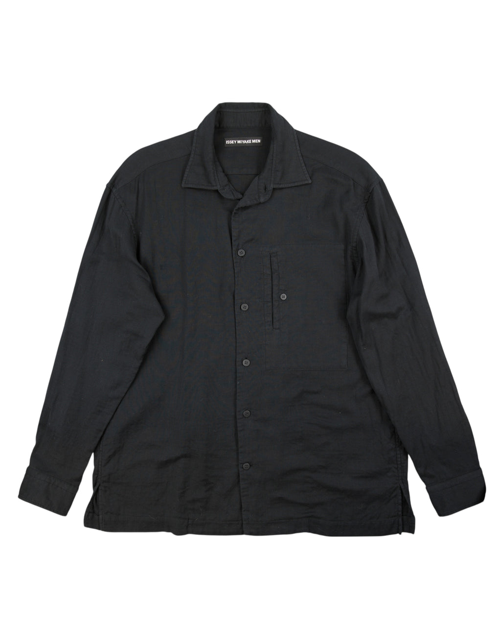 Issey Miyake black dress shirt