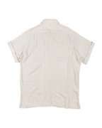 Yohji Yamamoto Cream Short-Sleeve bottom-up  Shirt