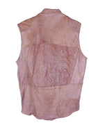 Christian Peau tan-beige leather vest