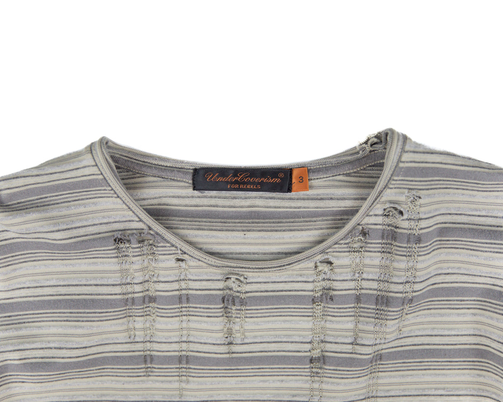 Undercover striped long-sleeve shirt