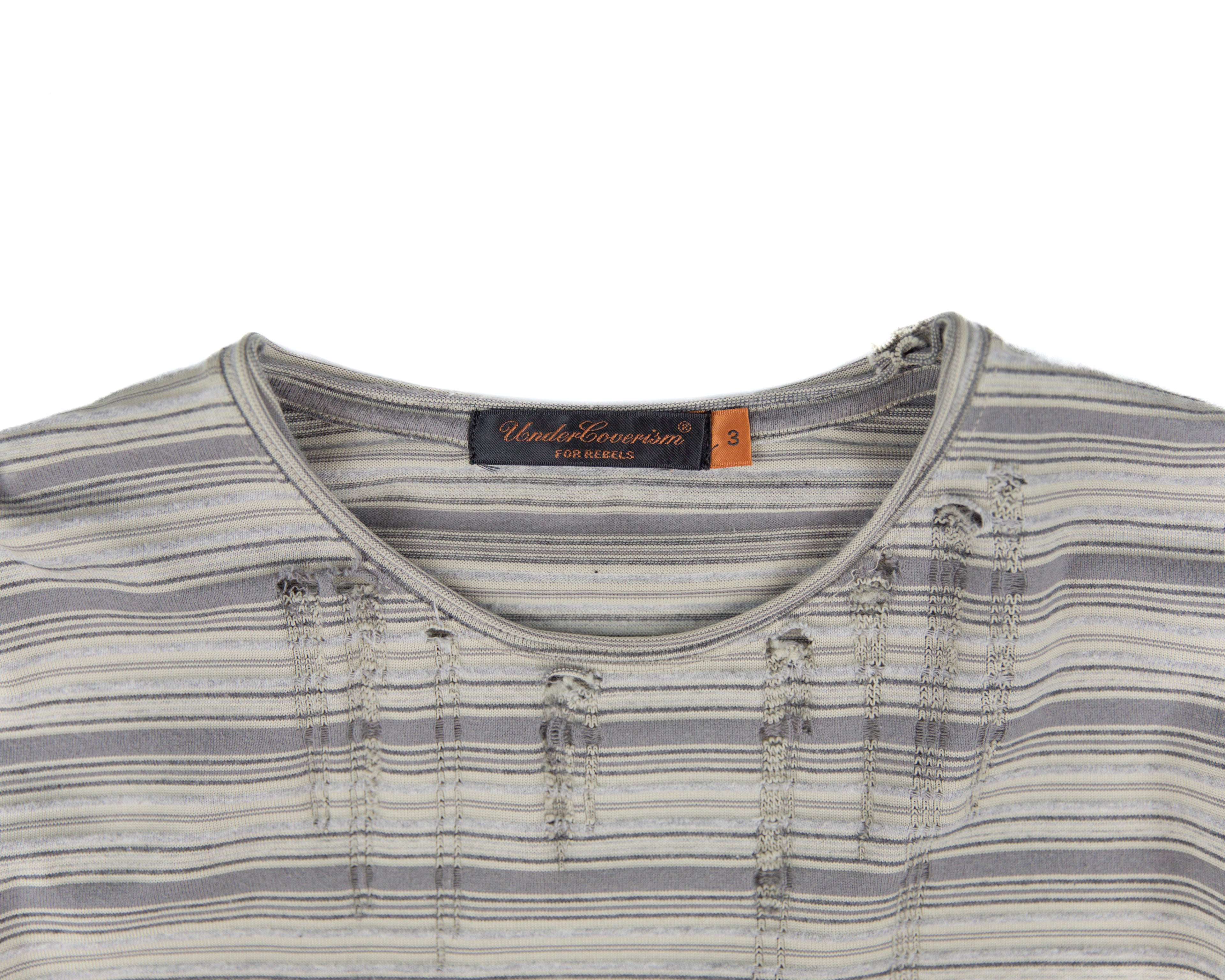 Undercover striped long-sleeve shirt