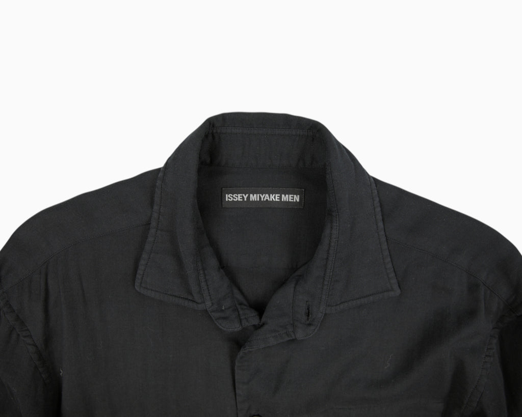 Issey Miyake black dress shirt