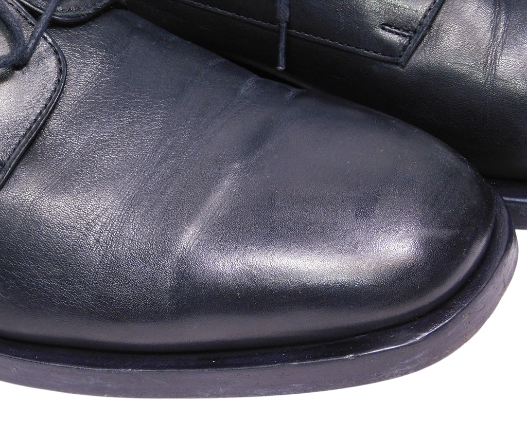 Christian Dior black leather shoes