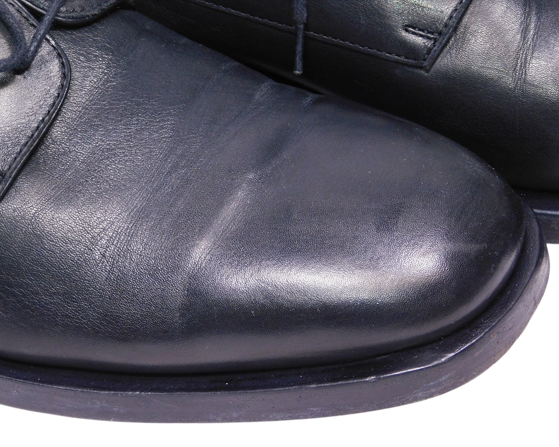 Christian Dior black leather shoes
