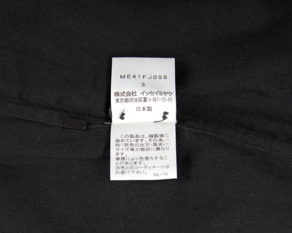 Issey Miyake black dress shirt