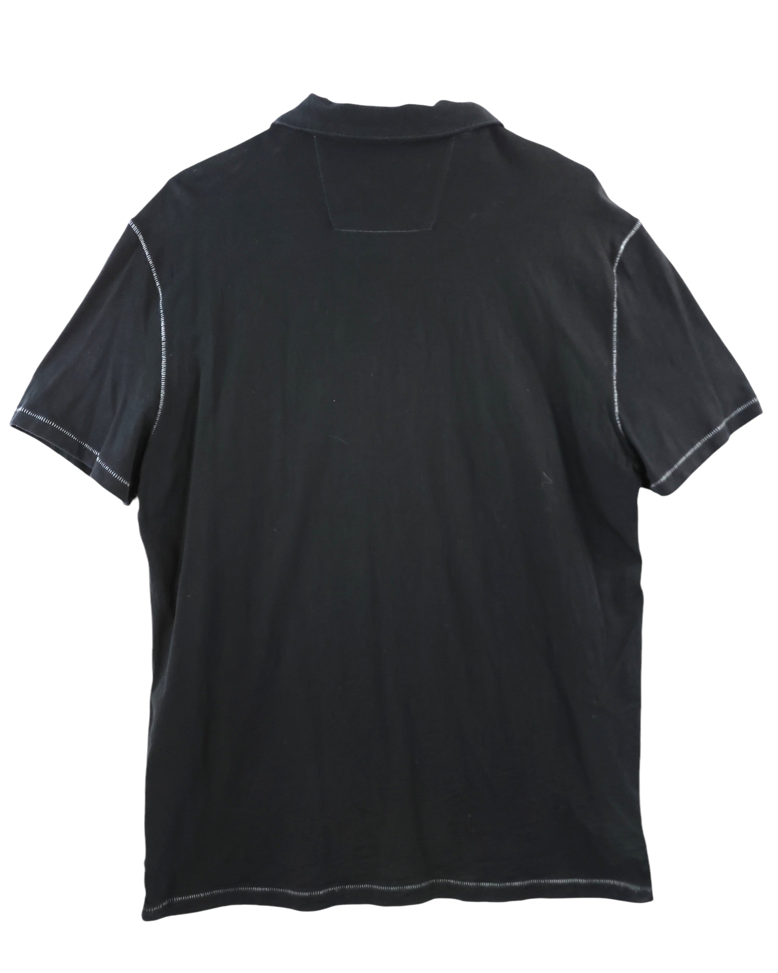 John Varvatos Black polo shirt