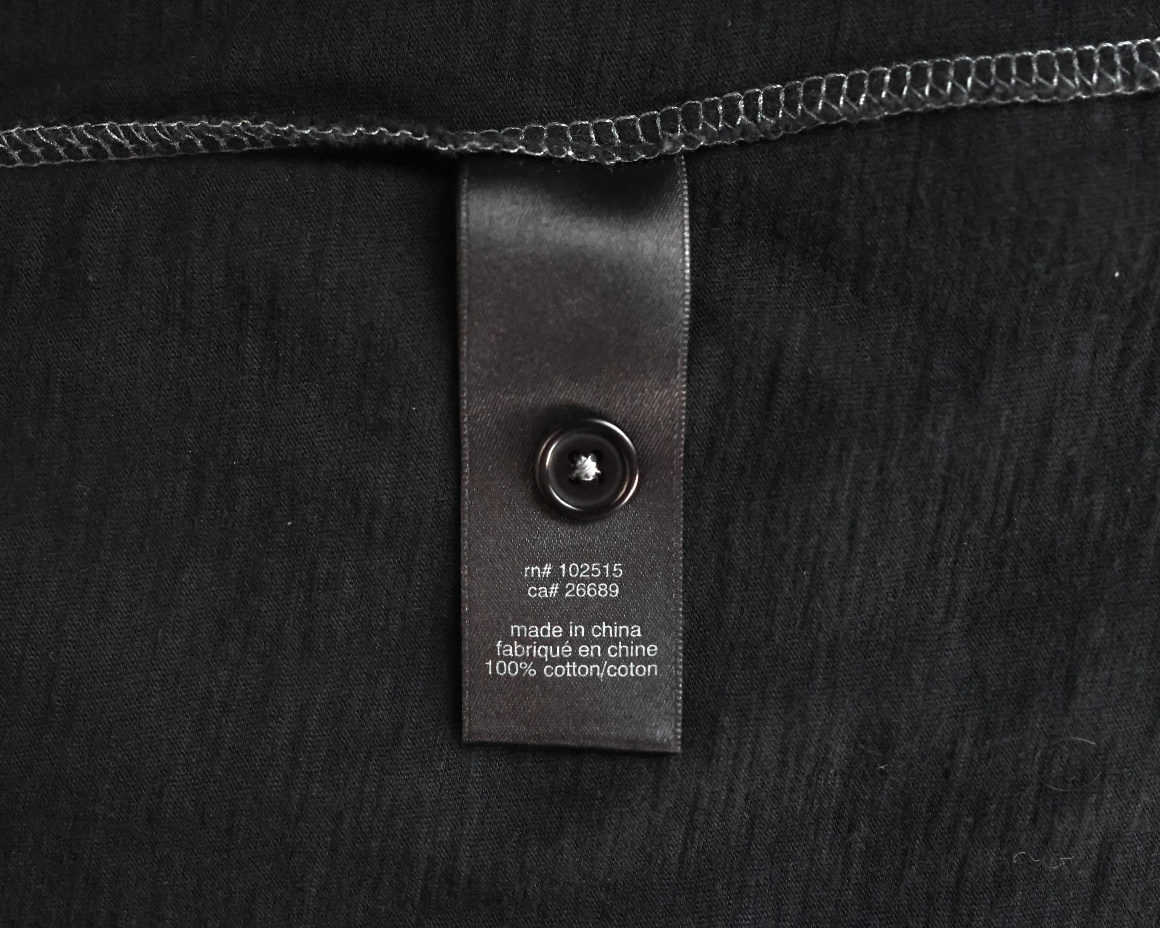 John Varvatos Black polo shirt