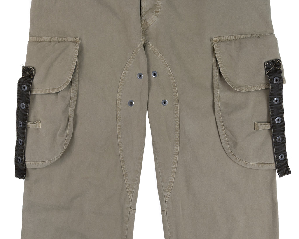 Dolce & Gabbana Khaki Cargo Pants with Utility Pockets