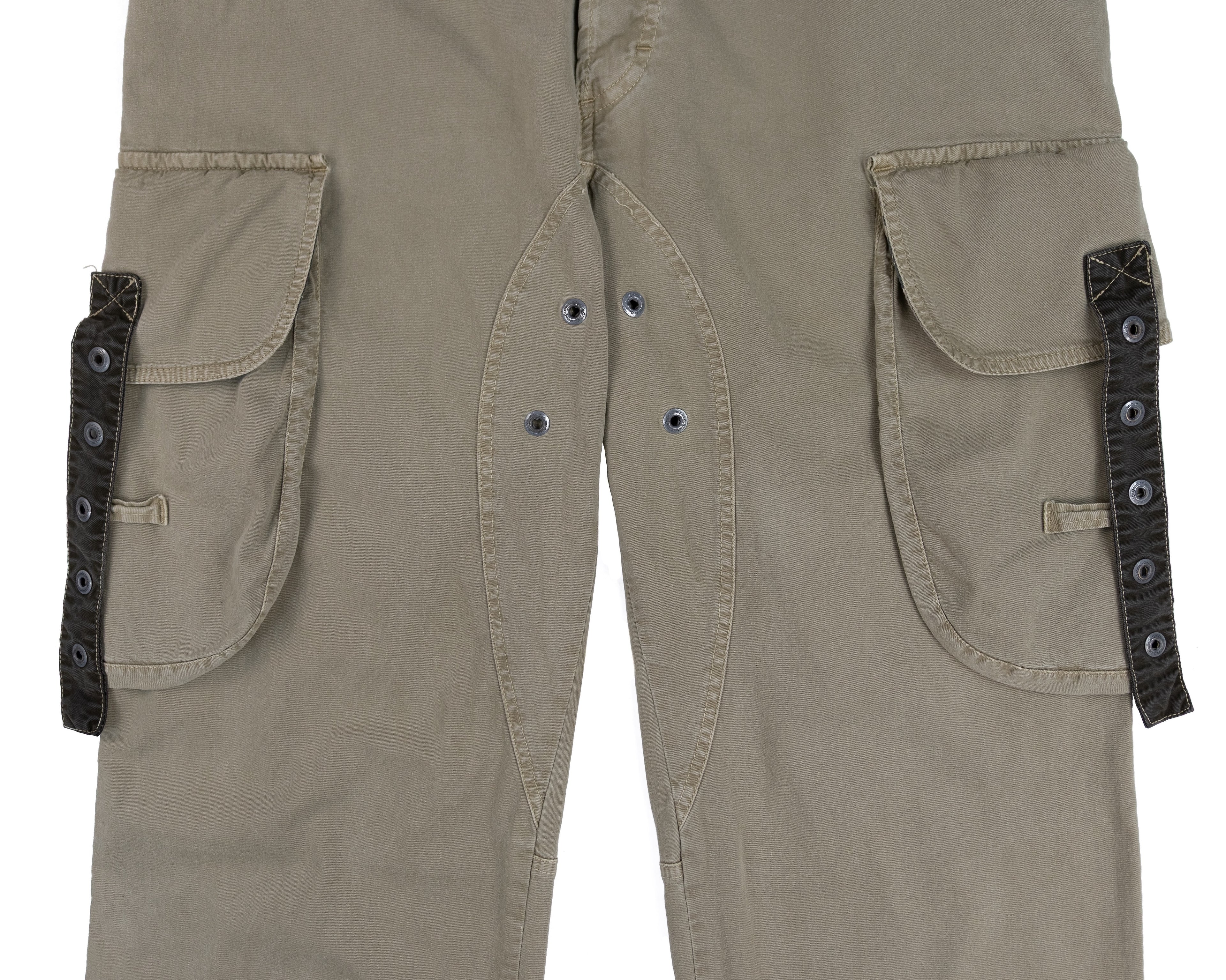 Dolce & Gabbana Khaki Cargo Pants with Utility Pockets