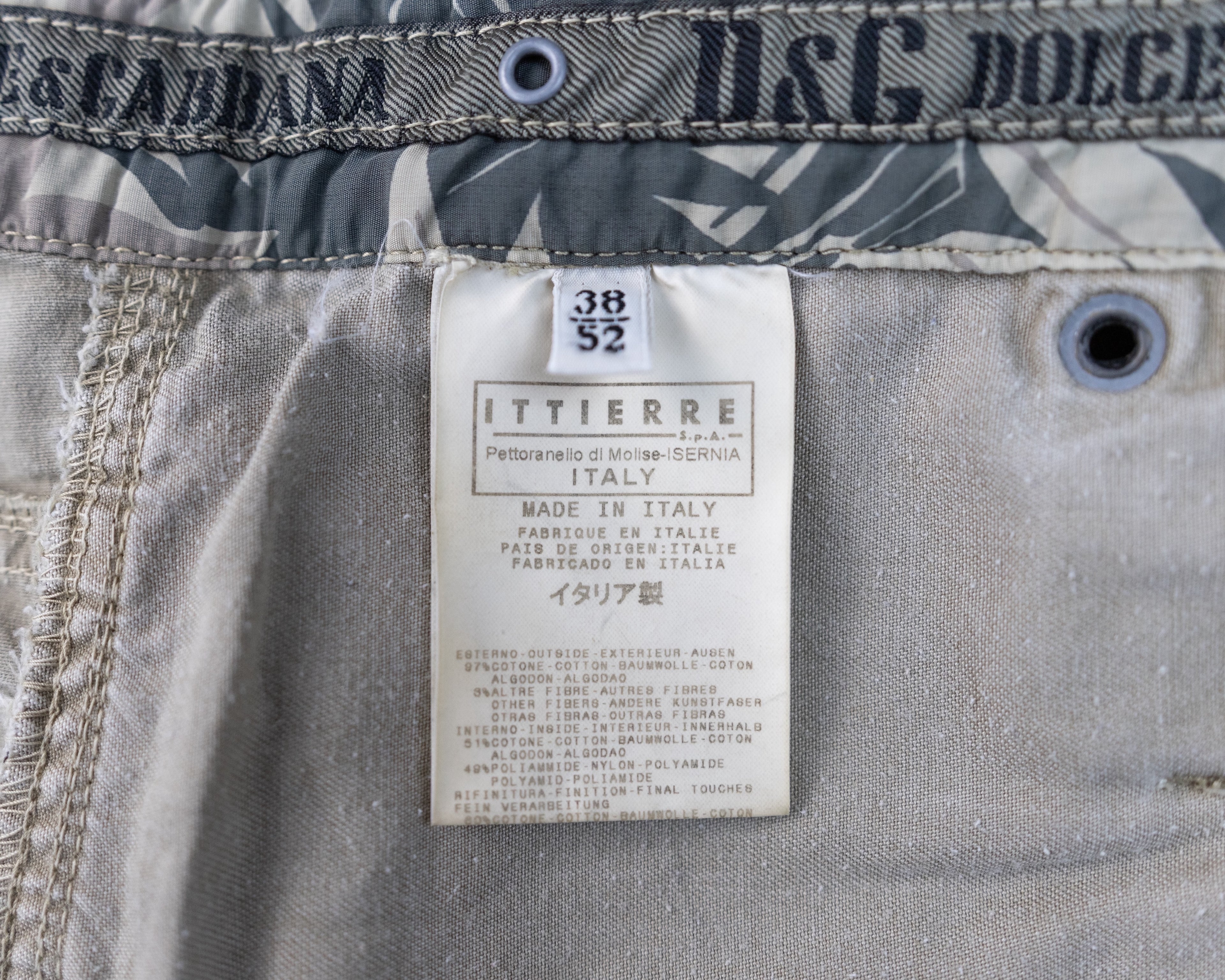 Dolce & Gabbana Khaki Cargo Pants with Utility Pockets