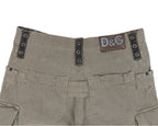 Dolce & Gabbana Khaki Cargo Pants with Utility Pockets