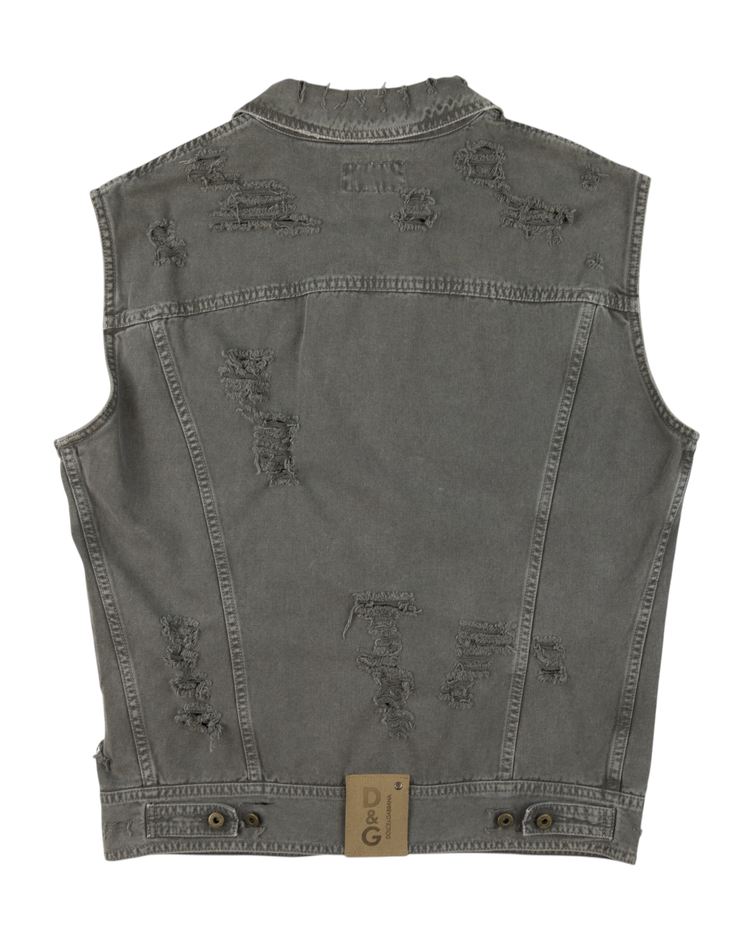 Dolce & Gabbana denim grey vest