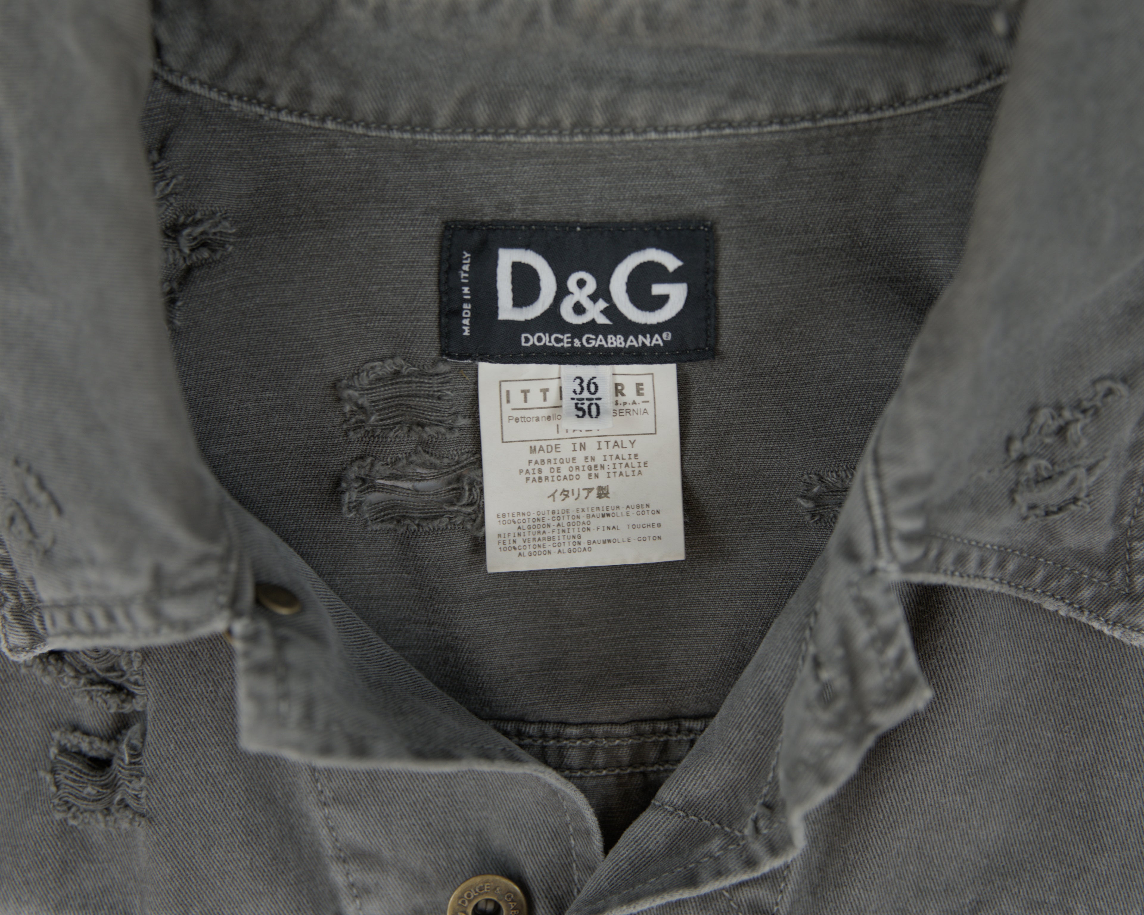 Dolce & Gabbana denim grey vest