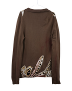 Roberto Cavalli Embroidered Deep-V Top