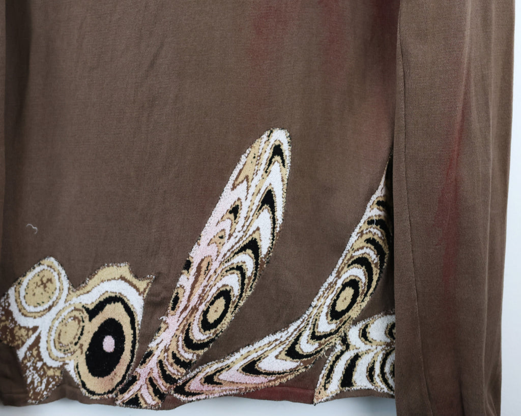 Roberto Cavalli Embroidered Deep-V Top