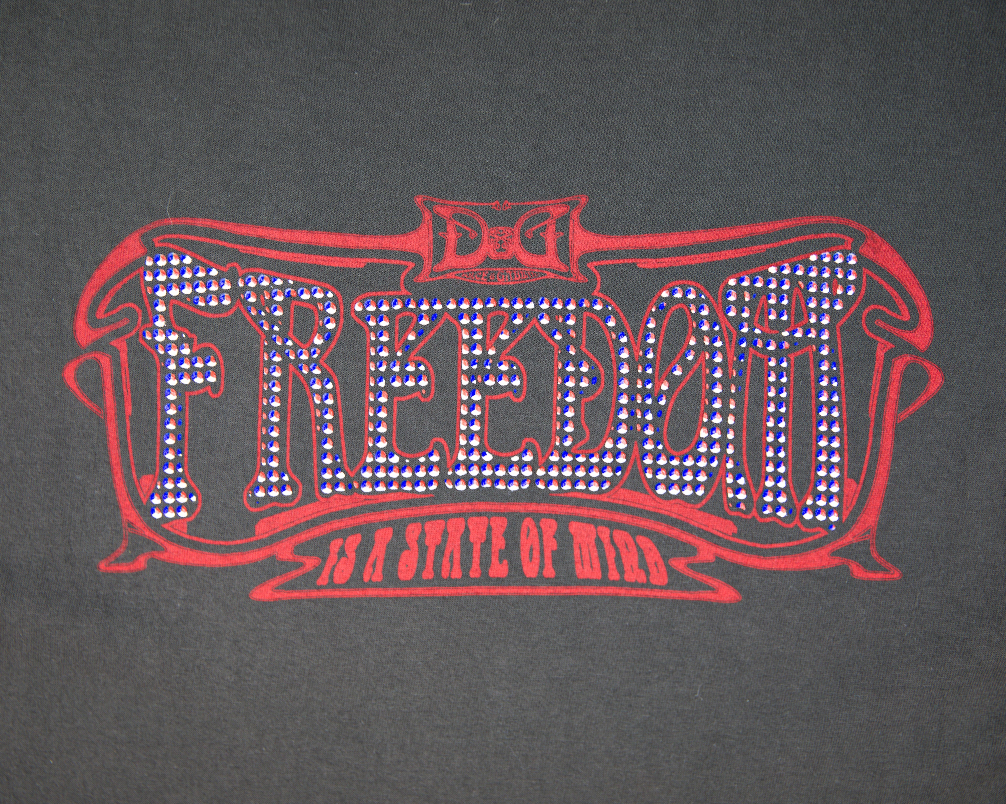 Dolce & Gabbana “Freedom is a State of Mind” Graphic T-Shirt