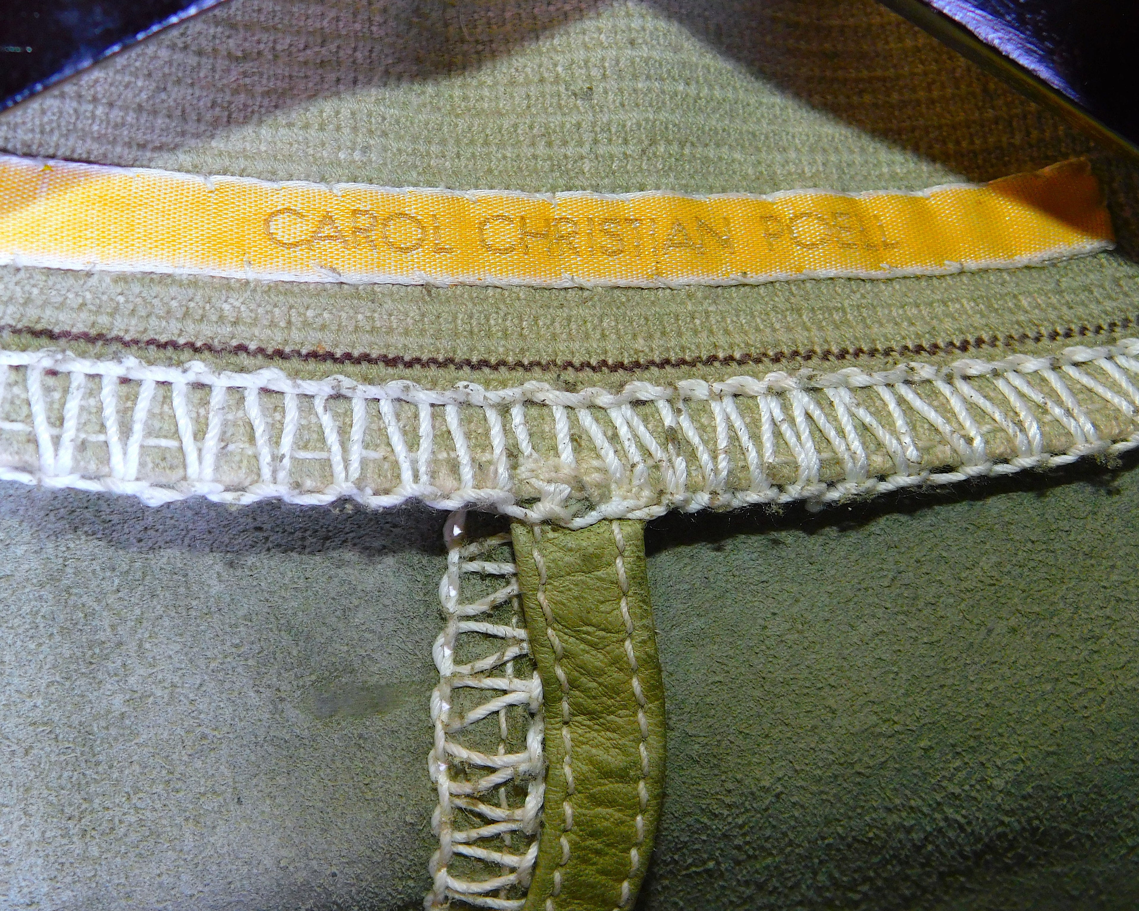 Carol Christian Poell green leather jacket, spring 2005