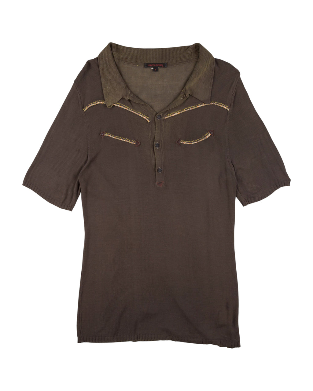 Roberto Cavalli Brown Polo