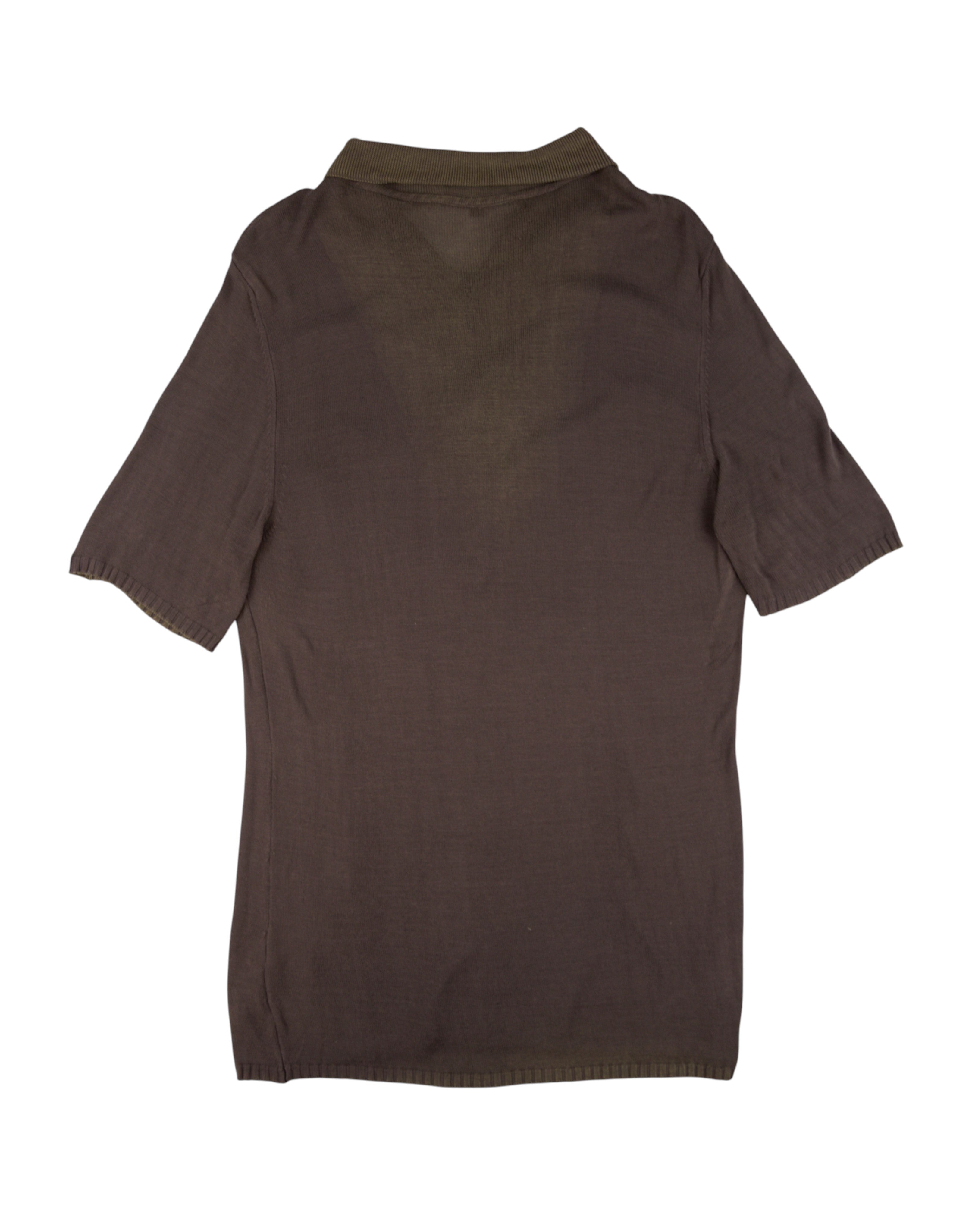 Roberto Cavalli Brown Polo