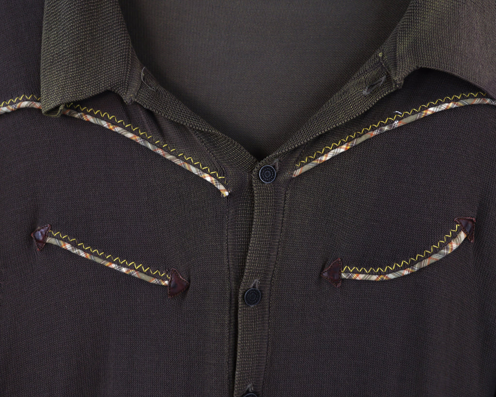 Roberto Cavalli Brown Polo