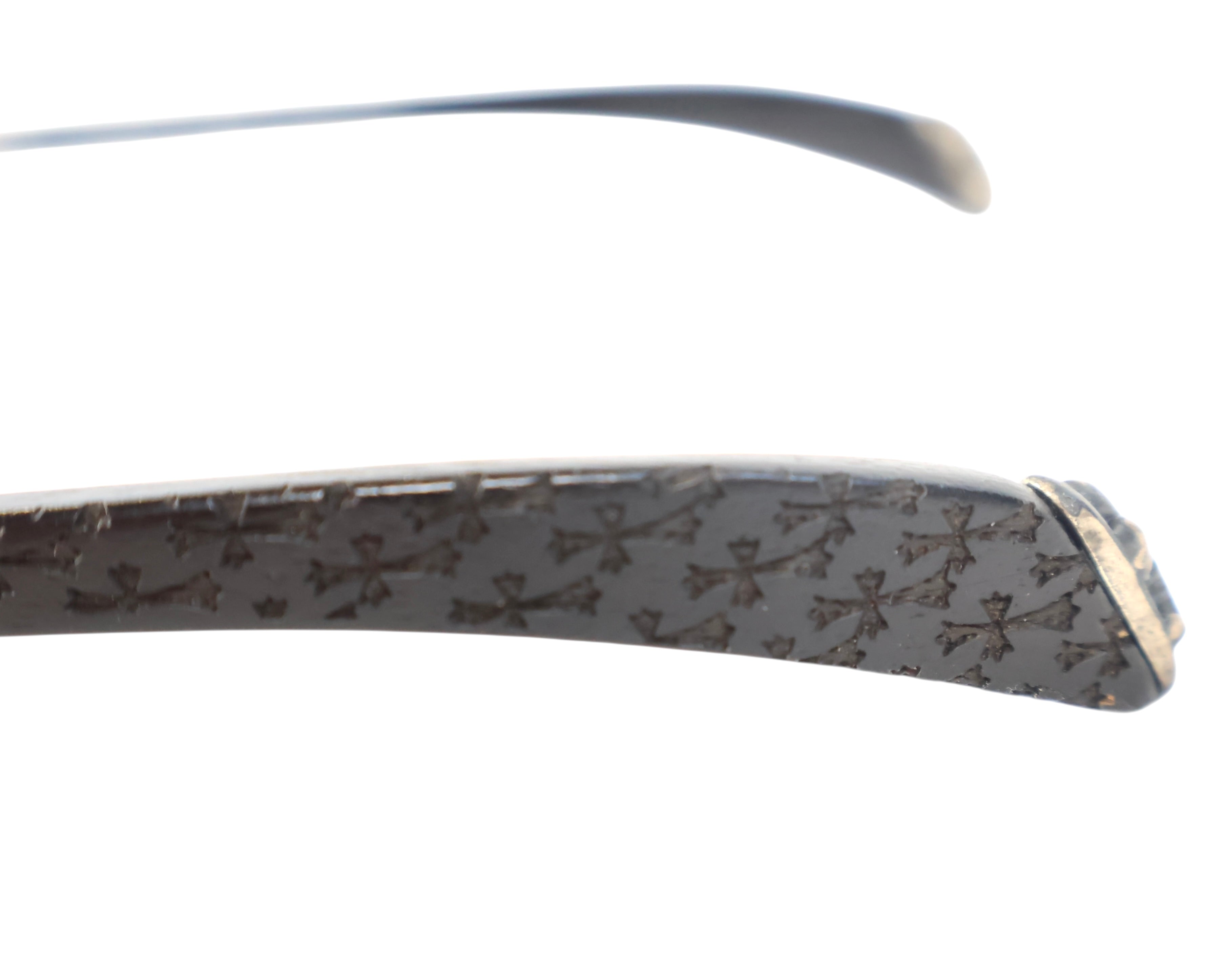 Chrome Heart Sunglasses black wood frame