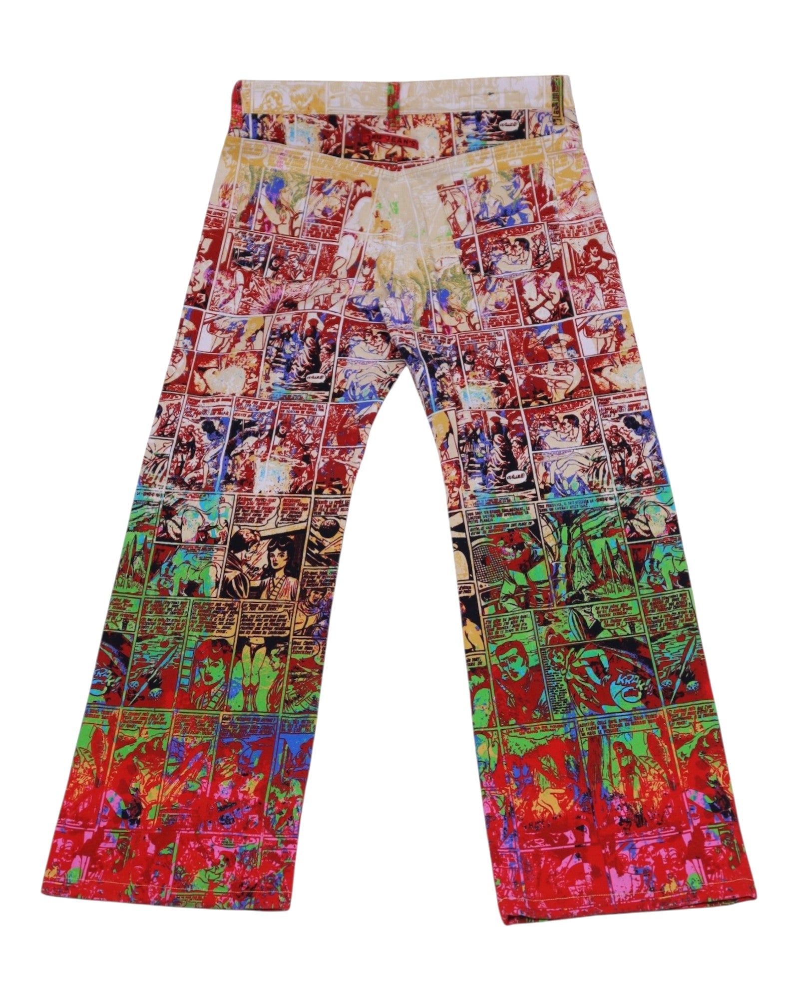 Jean Paul Gautier 90s Graphic cartoon comics print safe sex