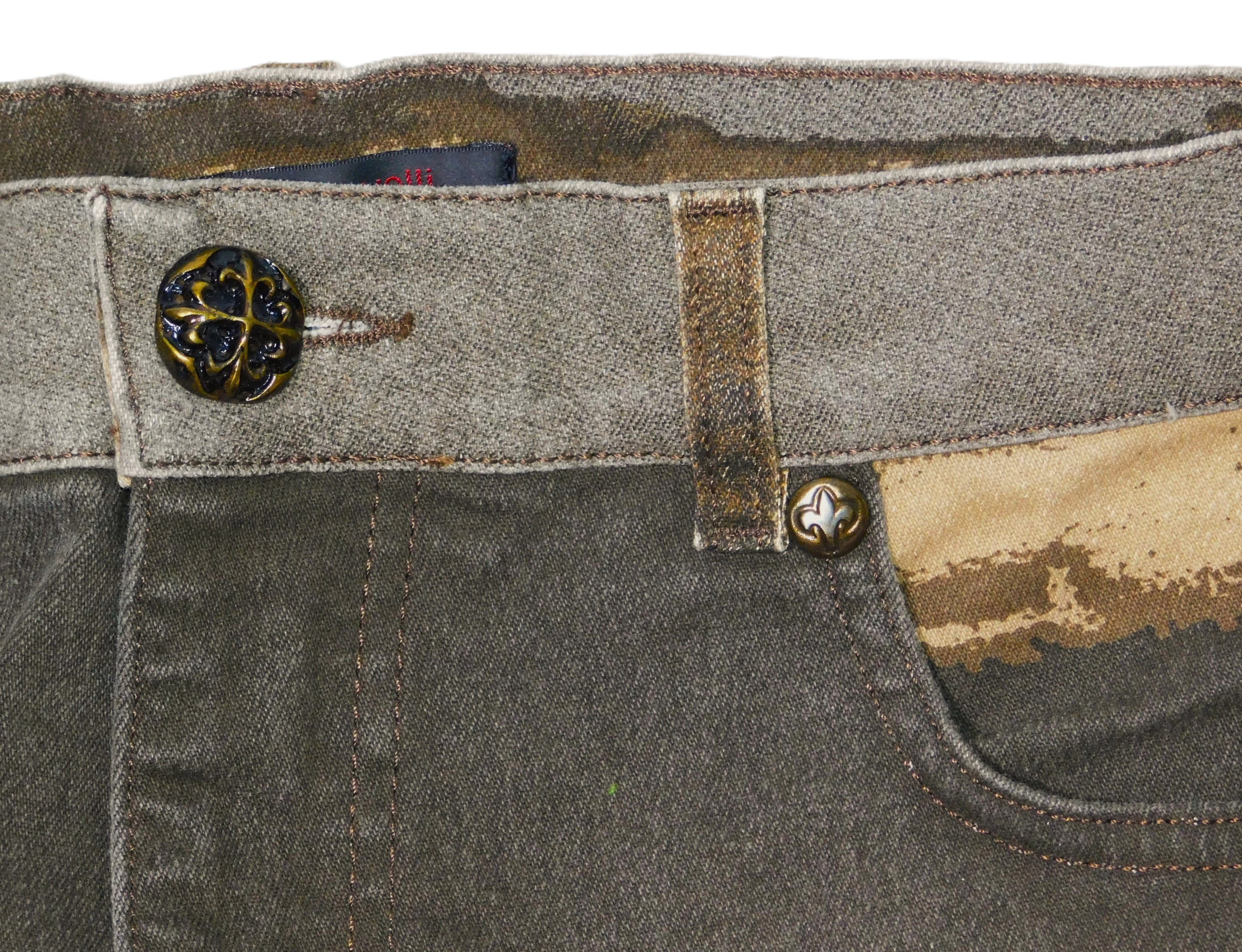 Roberto Cavalli Y2K brown vintage denim pants