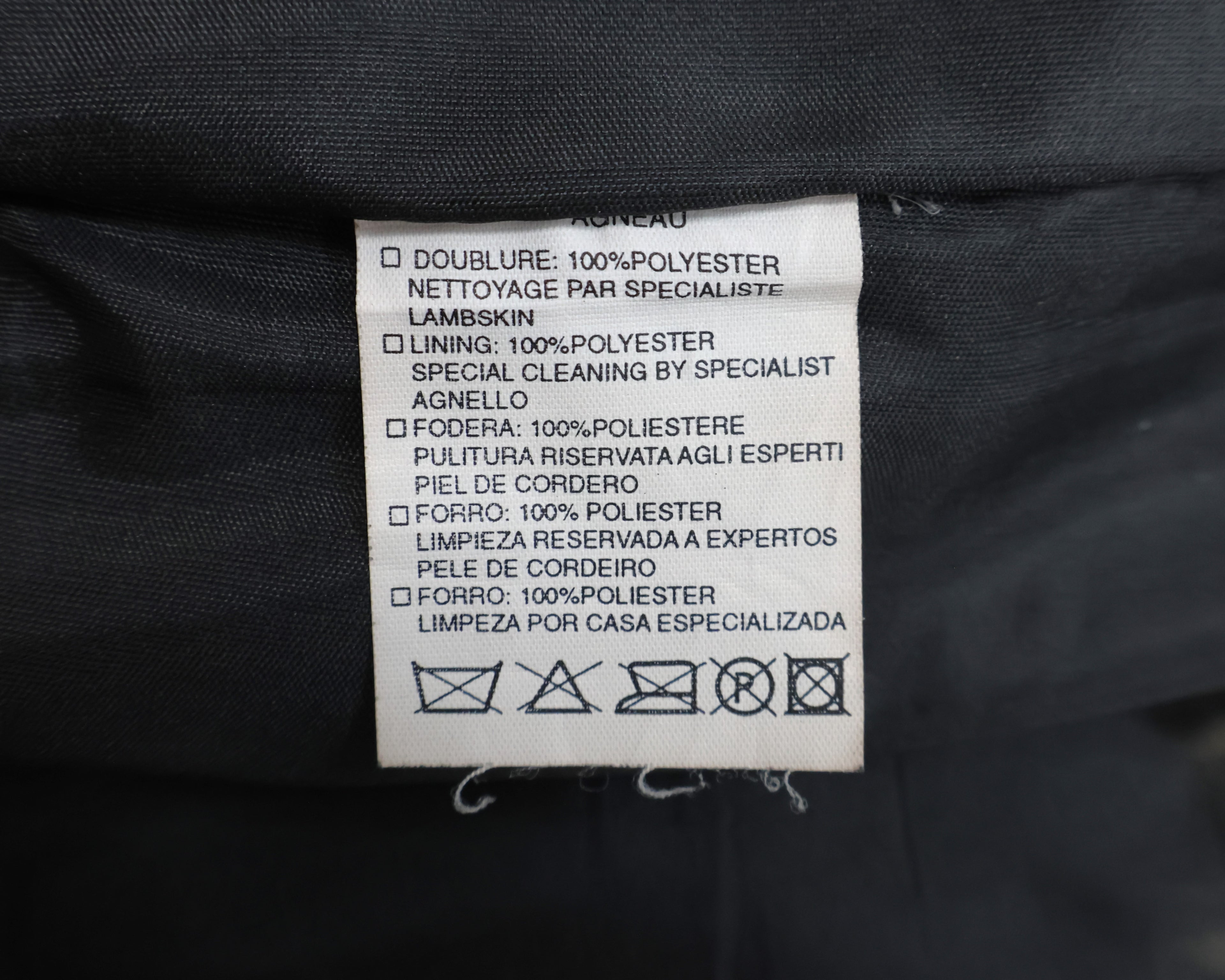 Vent Couvert black lambskin pants