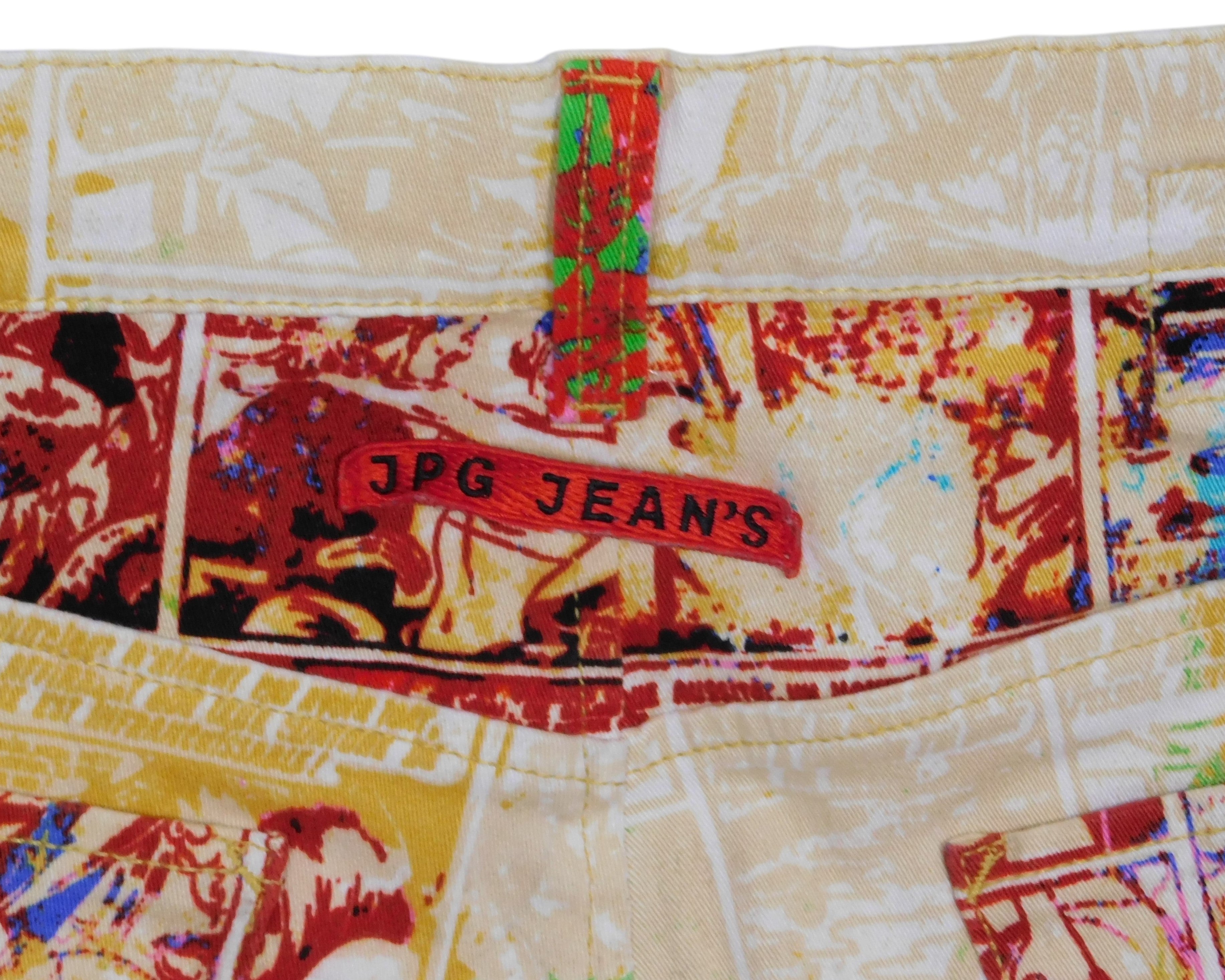 Jean Paul Gautier 90s Graphic cartoon comics print safe sex