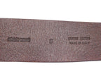 Roberto Cavalli brown leather belt with a snake buckle