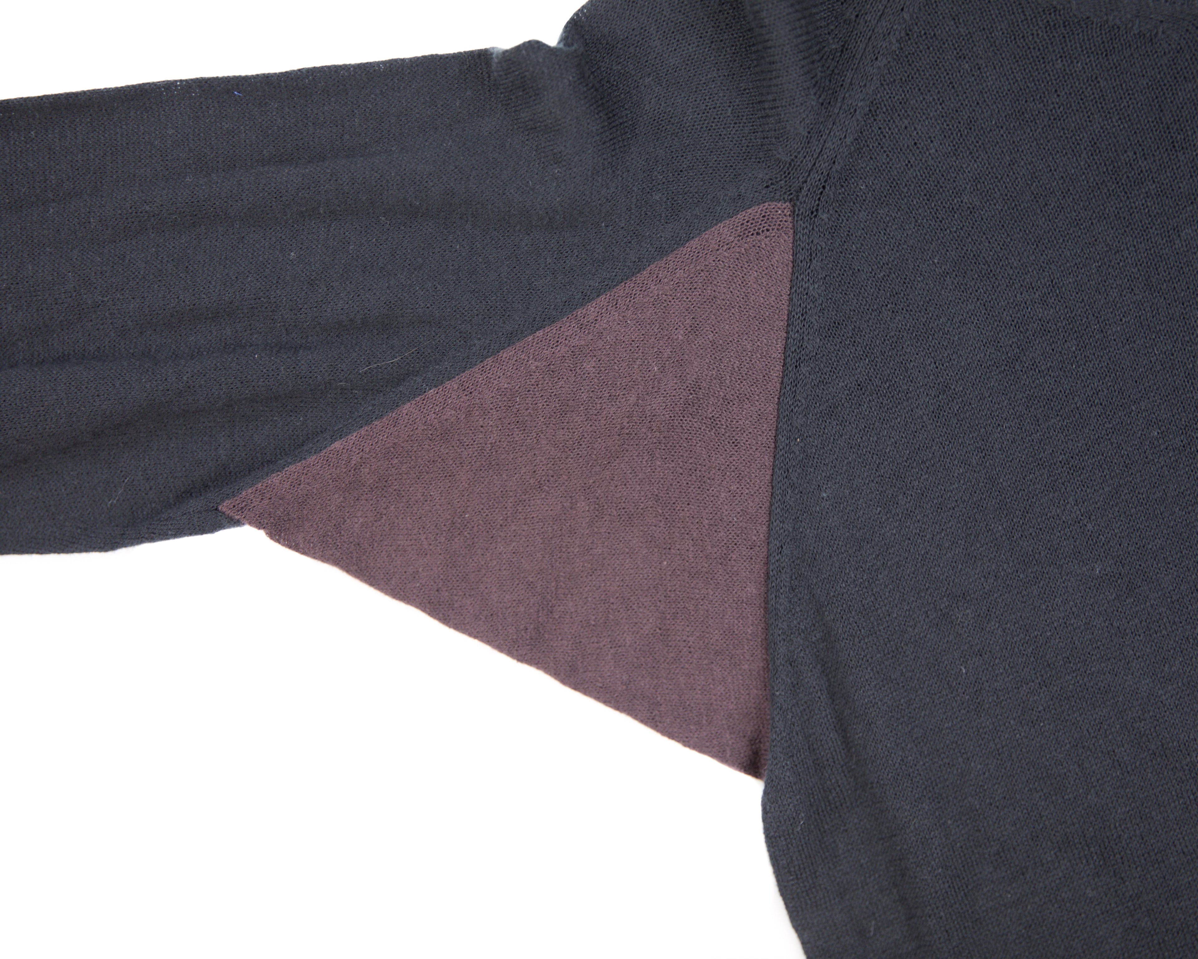 Yohji Yamamoto Black Long-Sleeve Knit Top