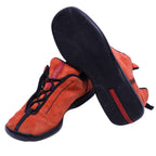 Prada burnt orange suede trainer shoes