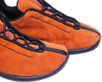 Prada burnt orange suede trainer shoes