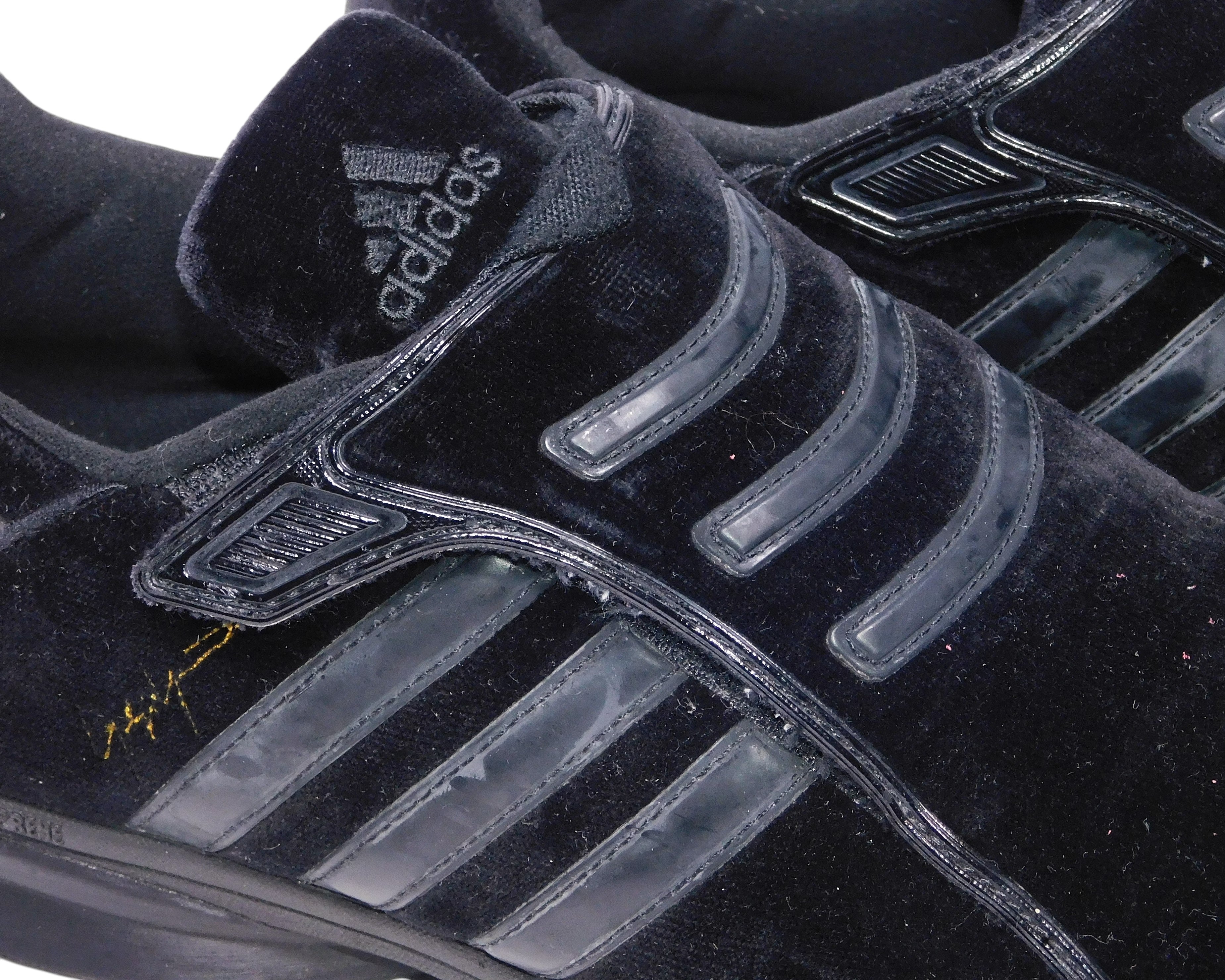 Yohji Yamamoto 2002 adidas black velvet sneakers