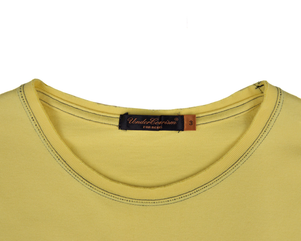 Undercover Yellow Shirt with Red Nail Print