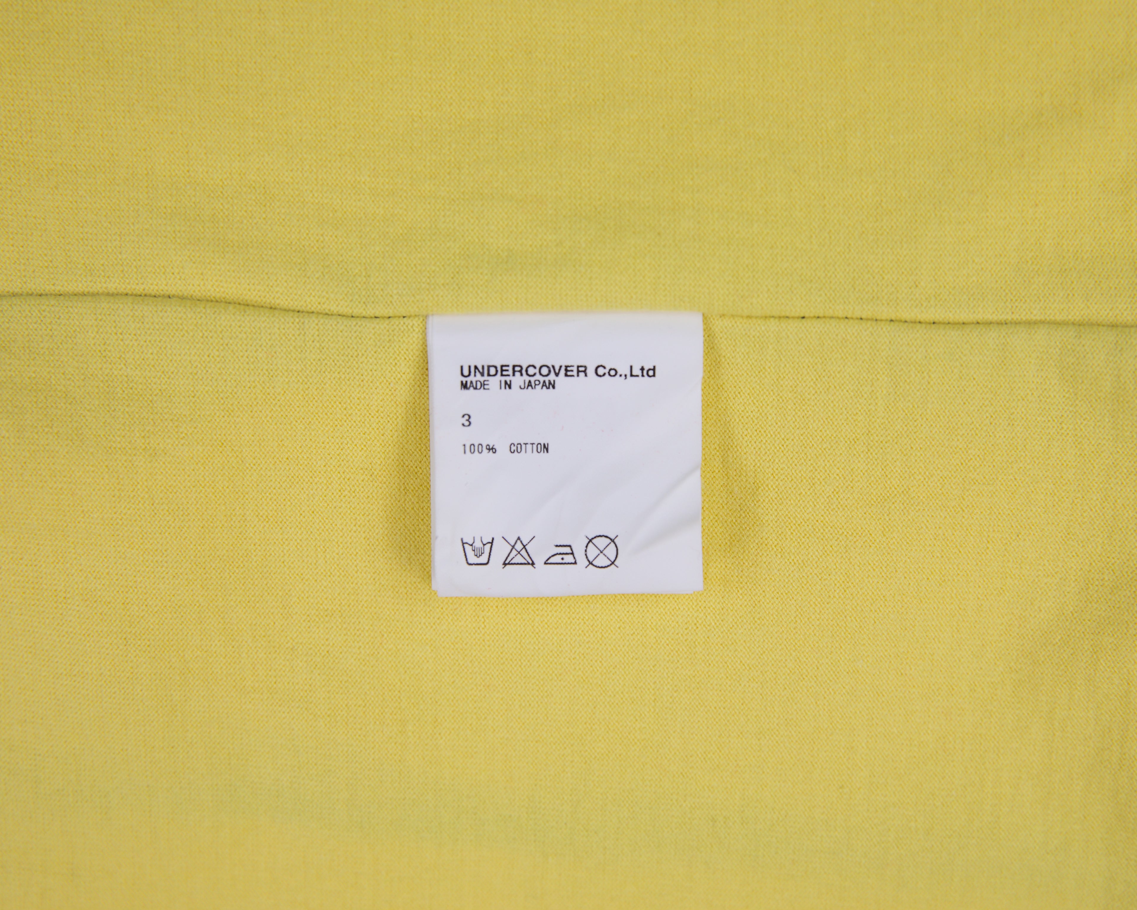 Undercover Yellow Shirt with Red Nail Print