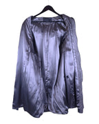 Michel Berandi long leather coat