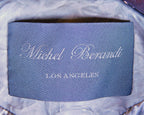 Michel Berandi long leather coat