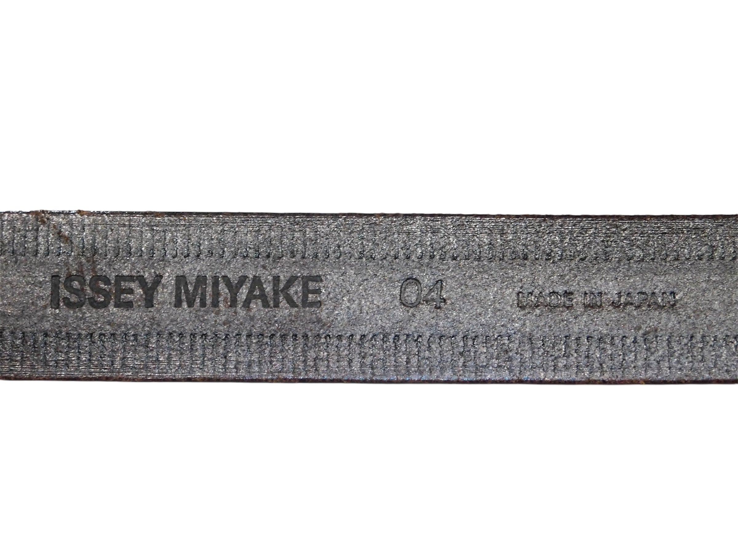 Issey Miyake brown leather belt