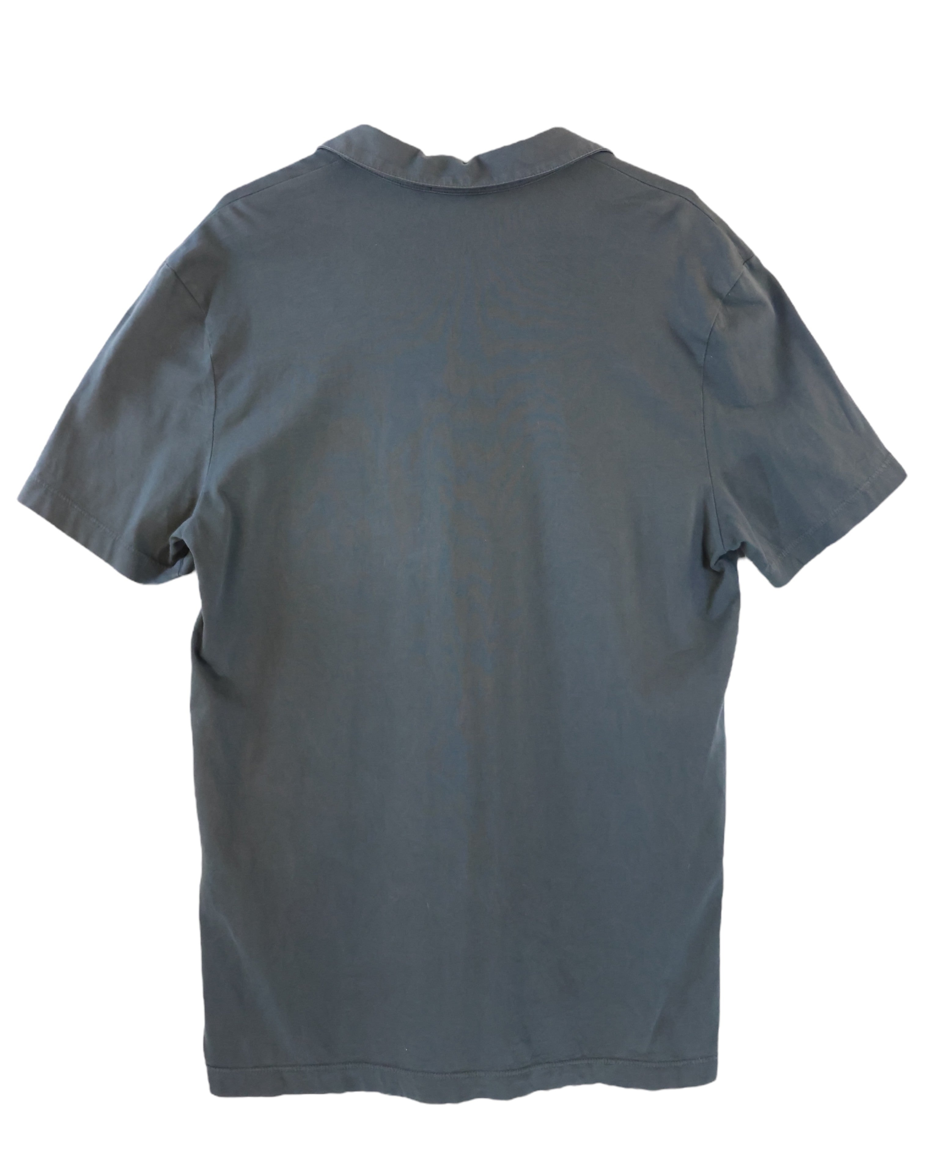 James Perse Grey short sleeve polo shirt