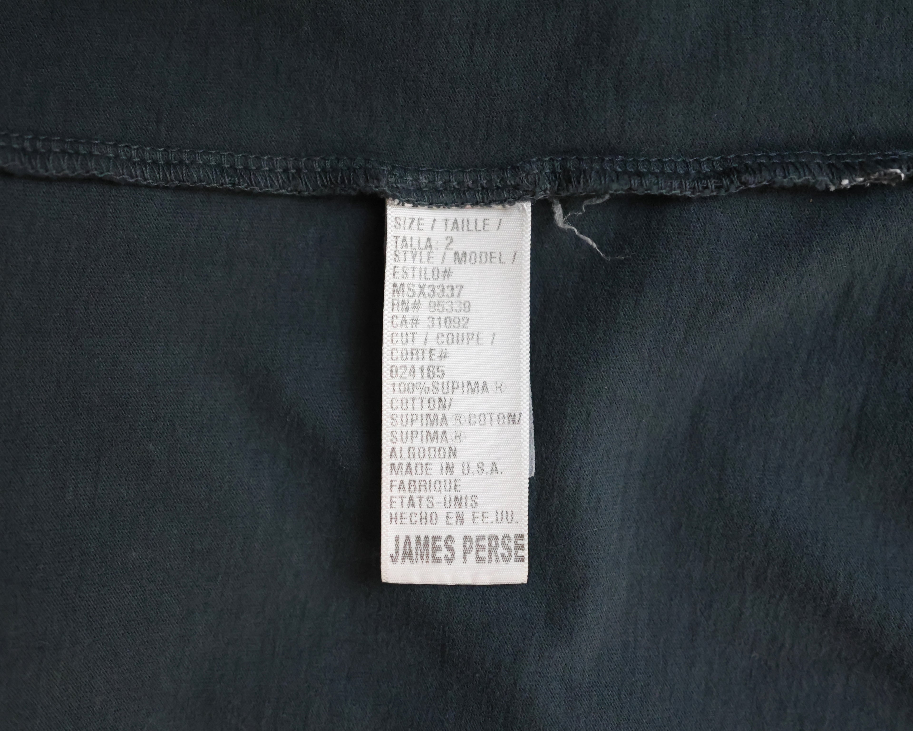 James Perse Grey short sleeve polo shirt