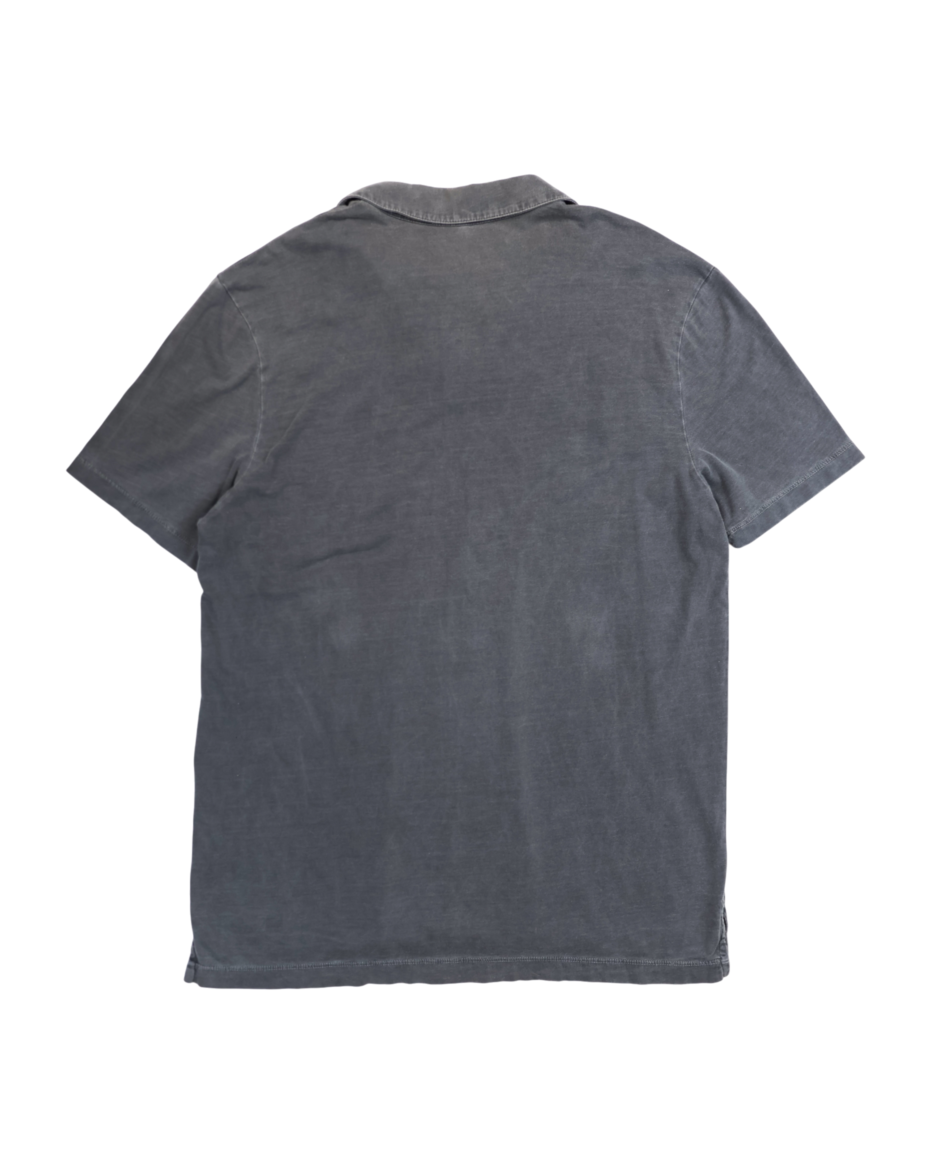 James Perse Grey short sleeve polo shirt