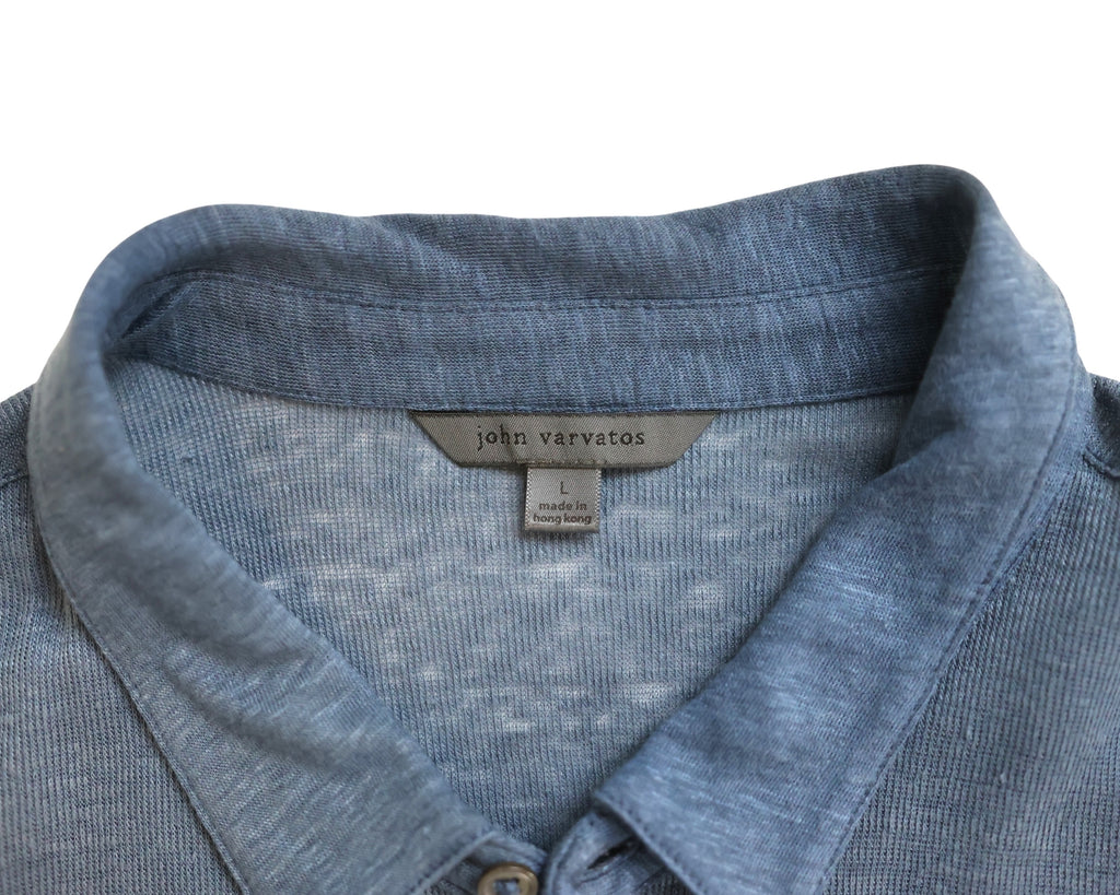 John Varvatos blue polo shirt