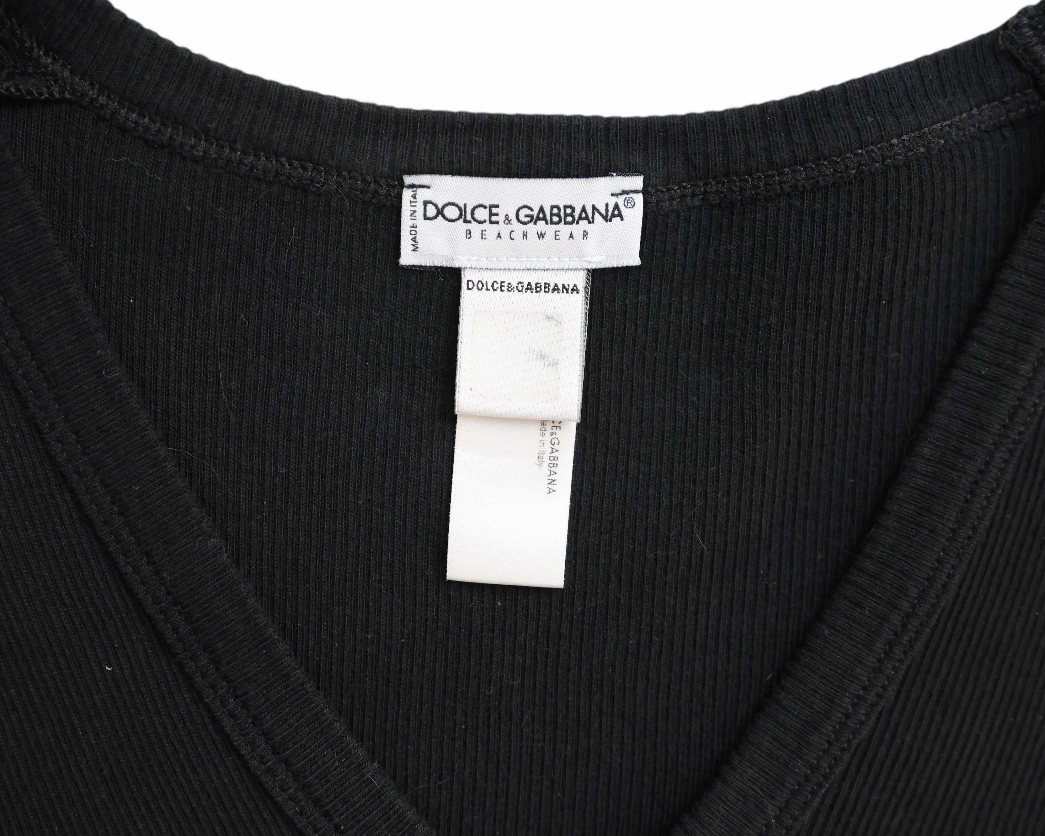 Dolce & Gabbana black and white tank top