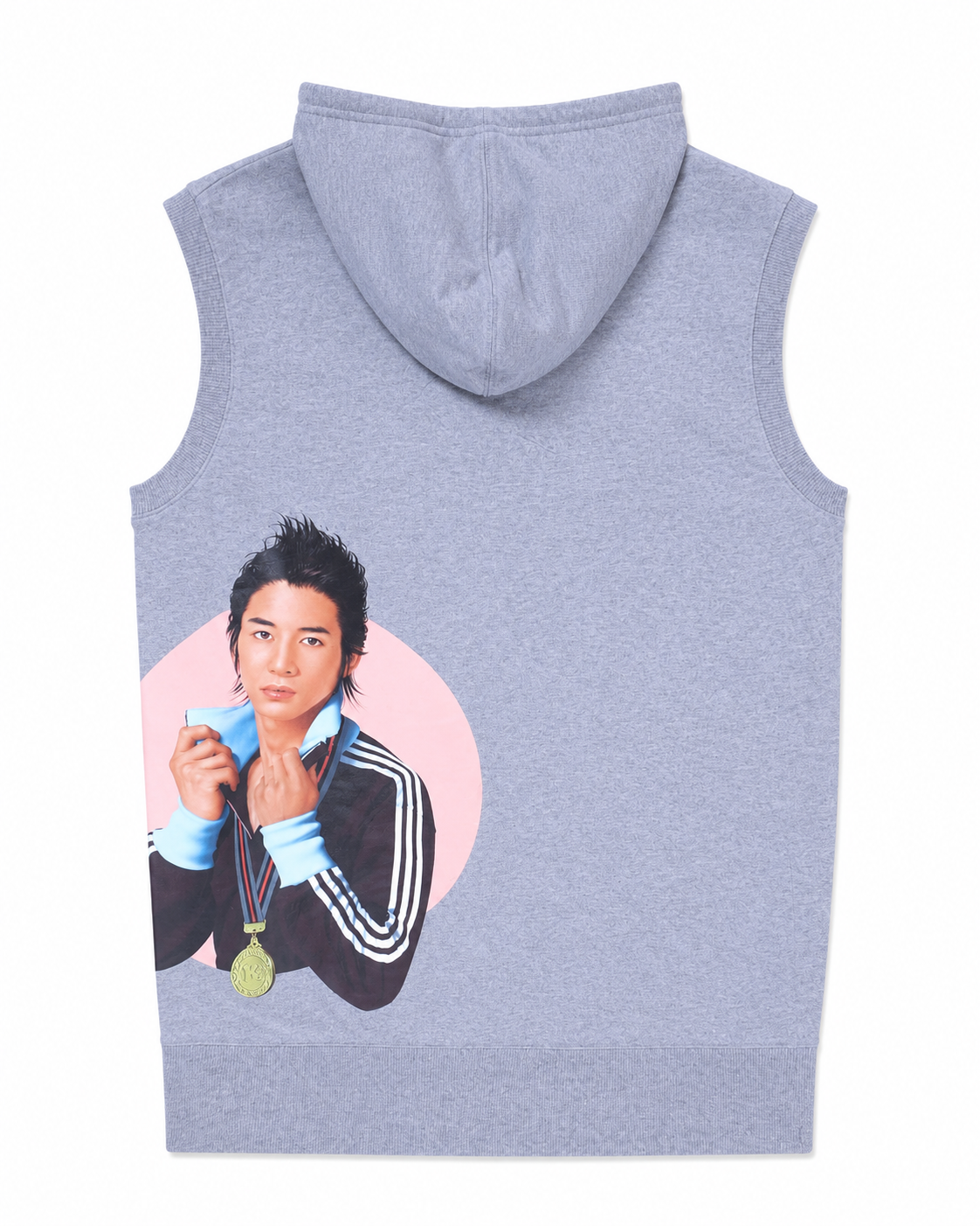 Yohji Yamamoto X Adidas Sleeveless hoodie 2004